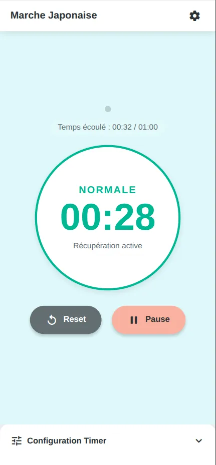 Marche Japonaise, cycle normale mode clair