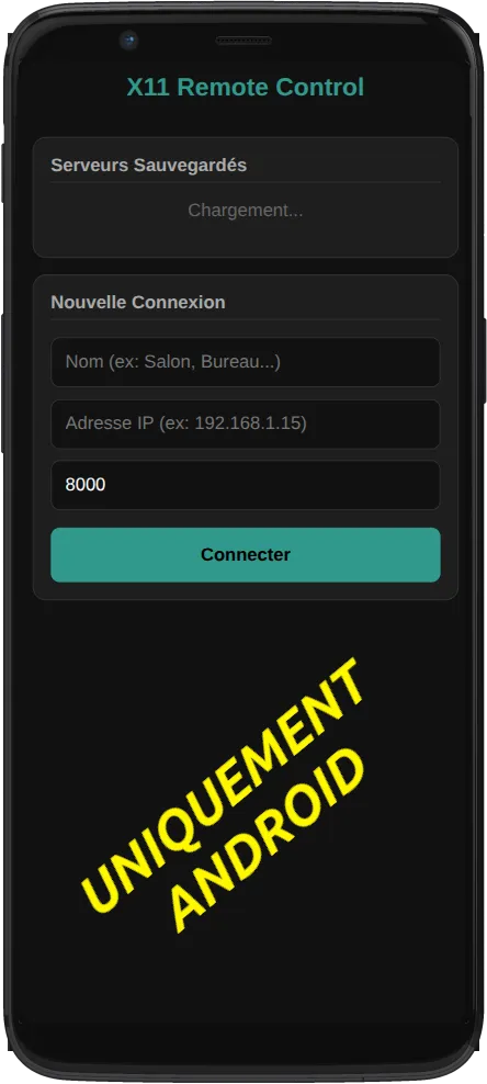 x11 remote control, dirigez votre PC aavec votre smartphone